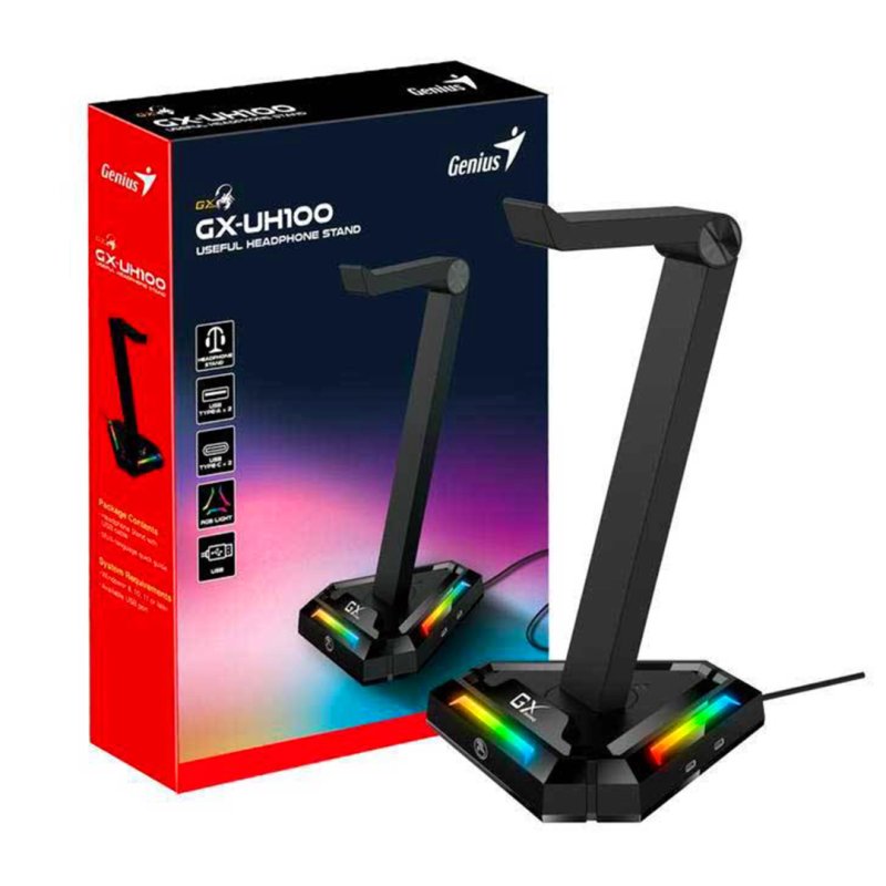 SOPORTE PARA AURICULARES GENIUS BLACK