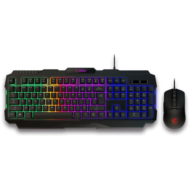 KIT TECLADO MOUSE MSI FORGE GK100