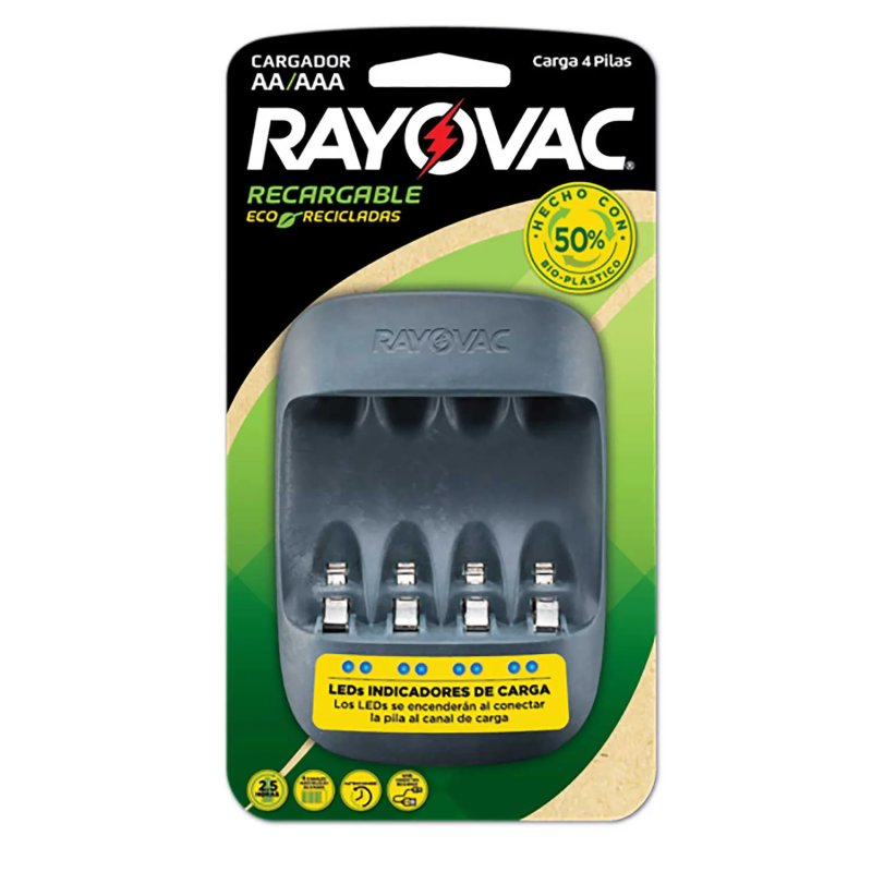 CARGADOR DE PILAS SOULTECH  PARA 4 BATERIAS AAA