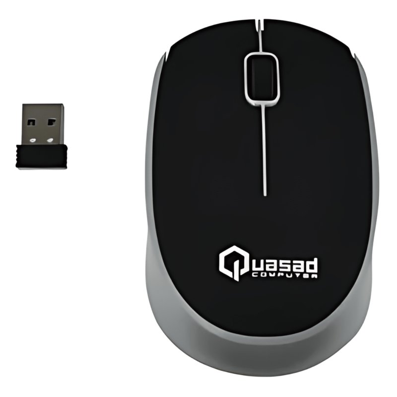 MOUSE QUASAD QM-610G INALAMBRICO GRAY