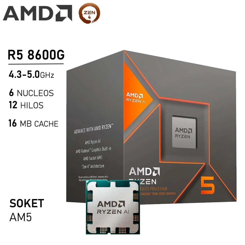 PROCESADOR RYZEN 5 8600G