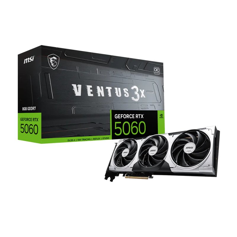 TARJETA GRAFICA MSI VENTUS 3X OC RTX 5060 8GB OC 3 FAN